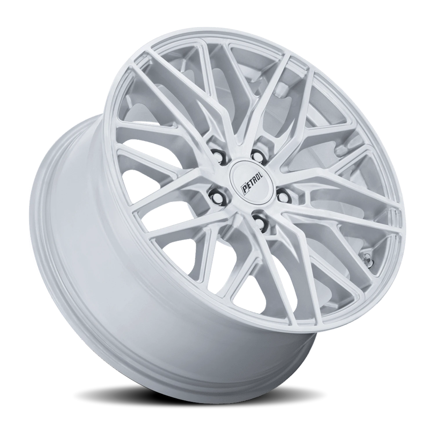 Petrol P3E SD 19x8.5 +40 5x114.3mm 72.56mm Gloss Silver Machined Brushed