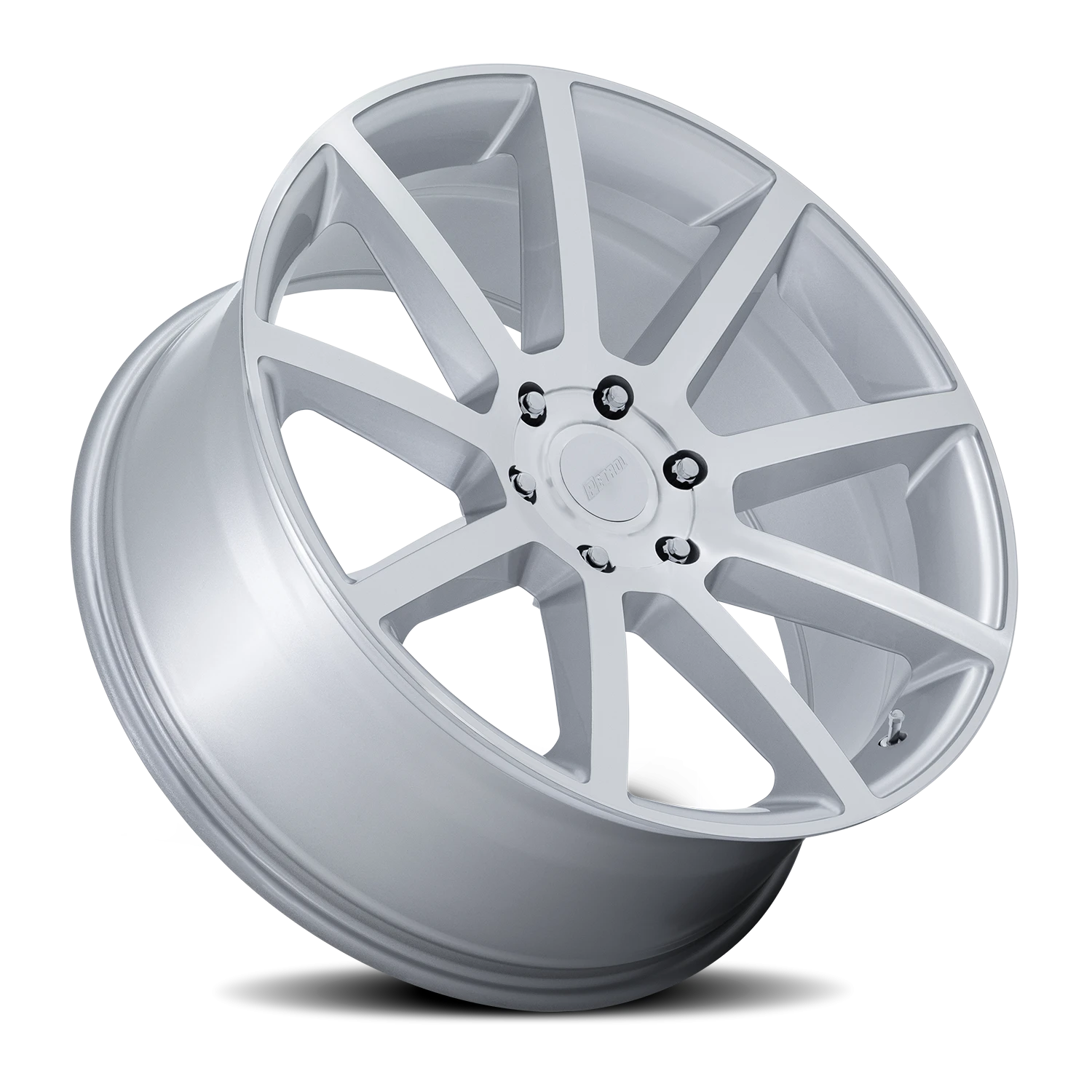 Petrol P6E SD 22x9.5 +25 6x139.7mm 106.1mm Gloss Silver Machined Face
