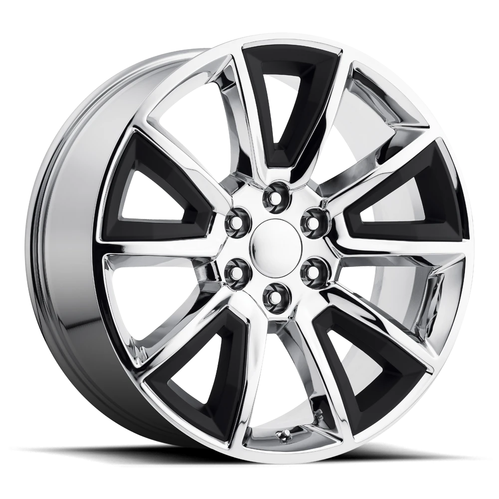 Performance Replica PR168 22x9" 6x139.7mm 78.3mm CB +24mm Chrome Matte Black Accents