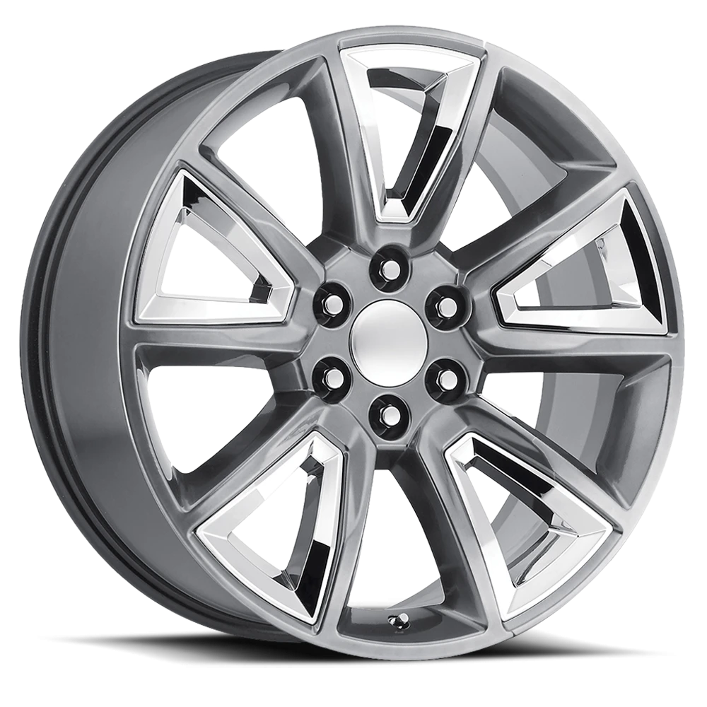 Performance Replica PR168 22x9" 6x139.7mm 78.3mm CB +24mm Hyper Silver Chrome Accents