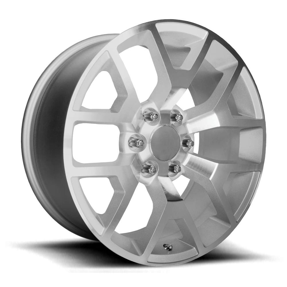 Performance Replica PR169 24x10" 6x139.7mm 78.3mm CB +31mm Silver Machined Spokes