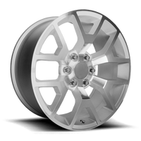 Performance Replica PR169 24x10" 6x139.7mm 78.3mm CB +31mm Silver Machined Spokes