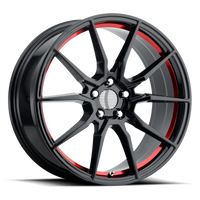 Performance Replica PR193 20x10" 5x114.3mm 70.6mm CB +40mm Gloss Black Red Machined