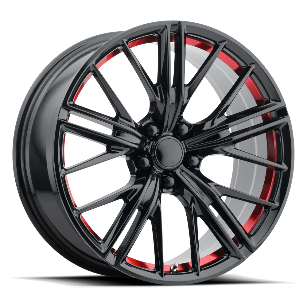 Performance Replica PR194 20x10" 5x120mm 67.06mm CB +35mm Gloss Black Red Machined