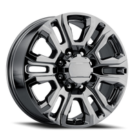 Performance Replica PR207 20x8.5" 8x180mm 124.2mm CB +47mm Black Chrome
