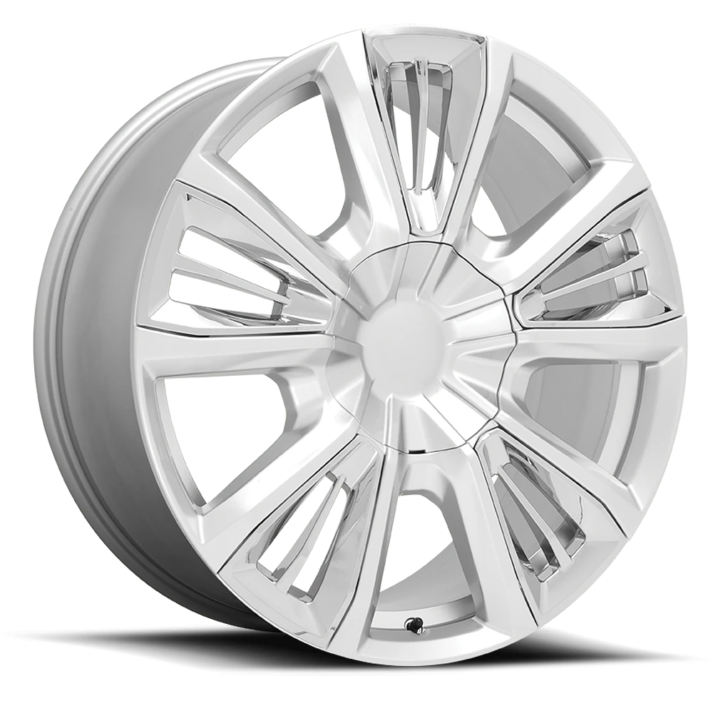 Performance Replica PR212 22x9" 6x139.7mm 78.1mm CB +28mm Silver Chrome Accents