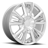 Performance Replica PR212 22x9" 6x139.7mm 78.1mm CB +28mm Silver Chrome Accents