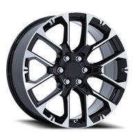Performance Replica PR224 22x9" 6x139.7mm 78.1mm CB +28mm Gloss Black Machined Face