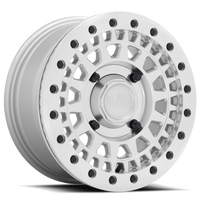 Black Rhino Parker Beadlock UTV 15x7" 4x136mm 106mm CB +36mm Silver Mirror Cut Face