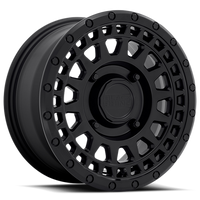Black Rhino Parker UTV 15x7" 4x110mm 80.2mm CB +51mm Matte Black