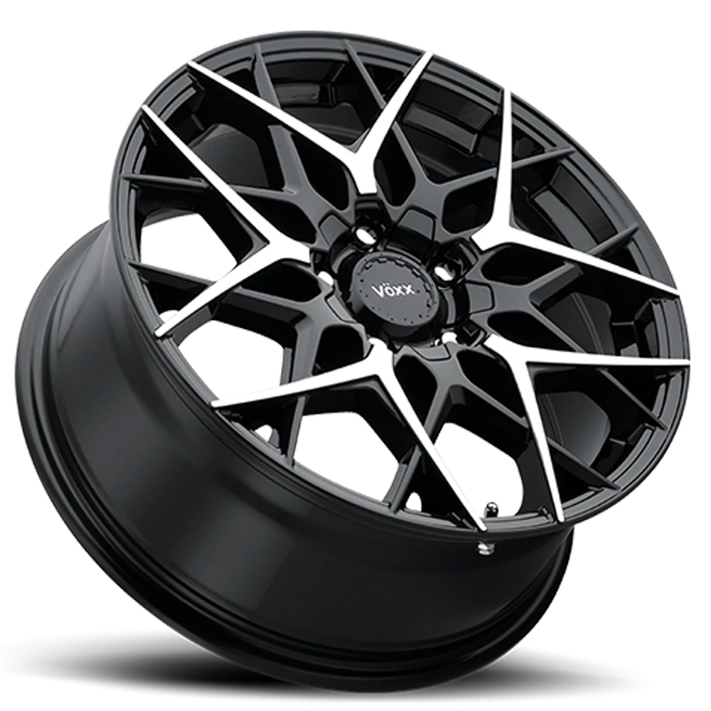 Voxx Wheel Paso 18x8 +45 5x108mm 73.1mm Gloss Black Machined Face