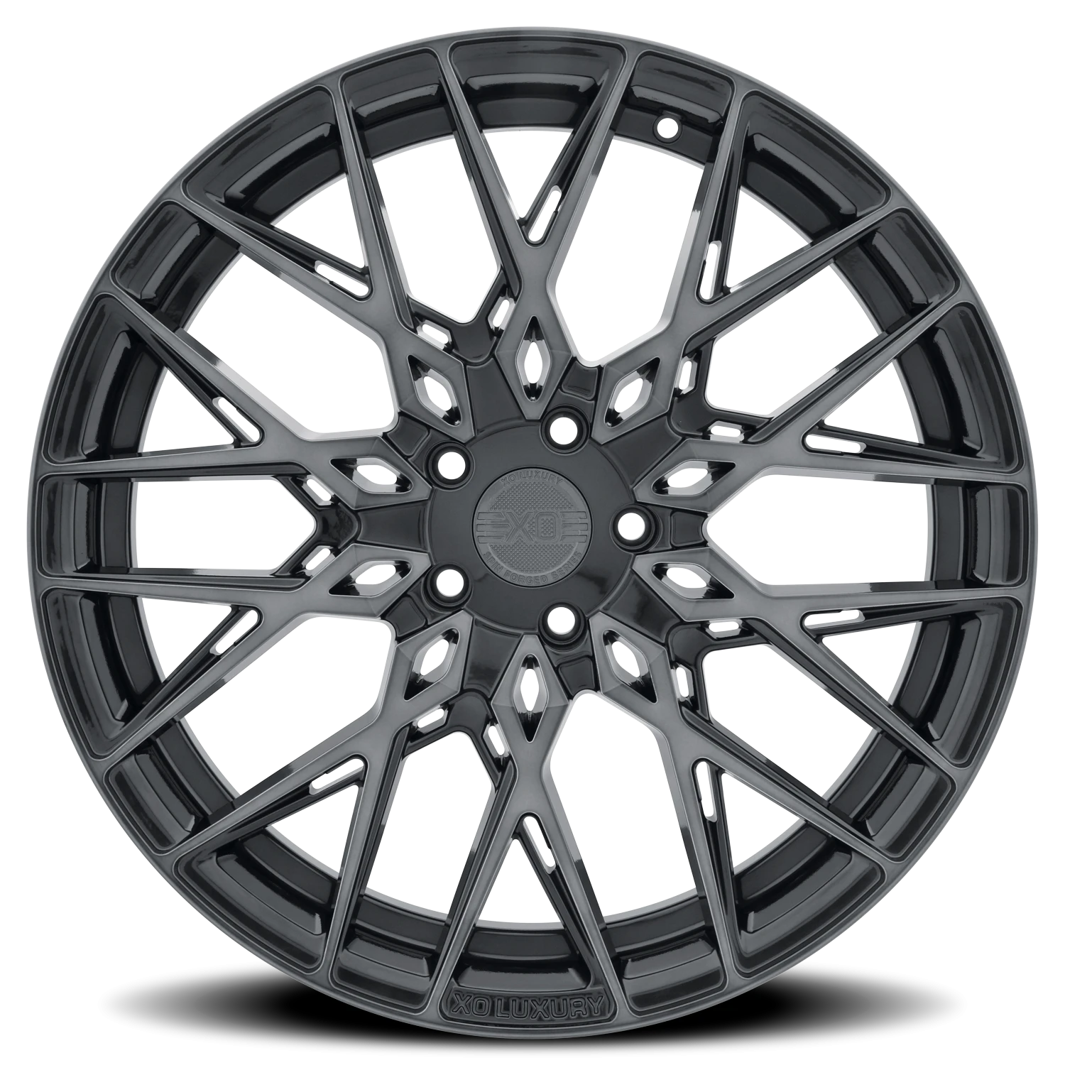 XO Luxury Phoenix 20x10.5" 5x108mm 66.6mm CB +42mm Gunmetal Brushed Gunmetal Face