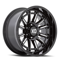 XD Series Phoenix 20x10" 6x135mm 87.1mm CB -18mm Gloss Black Milled
