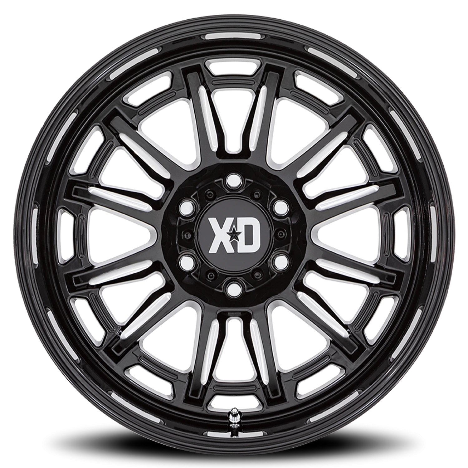 XD Series Phoenix 20x9" 6x135mm 87.1mm CB 0mm Gloss Black Milled