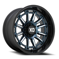 XD Series Phoenix 20x9" 5x127mm 71.5mm CB 0mm Metallic Blue Milled-Black Lip