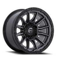 Fuel Piston FC866 20x10" 5x127mm 71.5mm CB -18mm Matte Gunmetal Gloss Black Lip