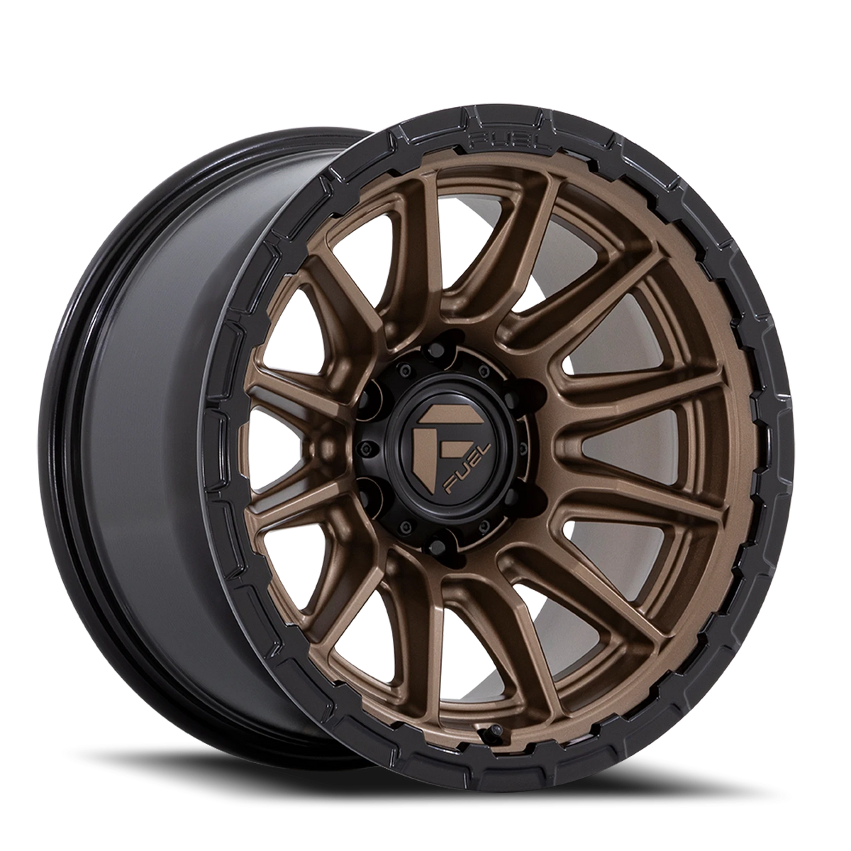 Fuel Piston FC866 22x10 -18 6x139.7mm 106.1mm Matte Bronze Gloss Black Lip