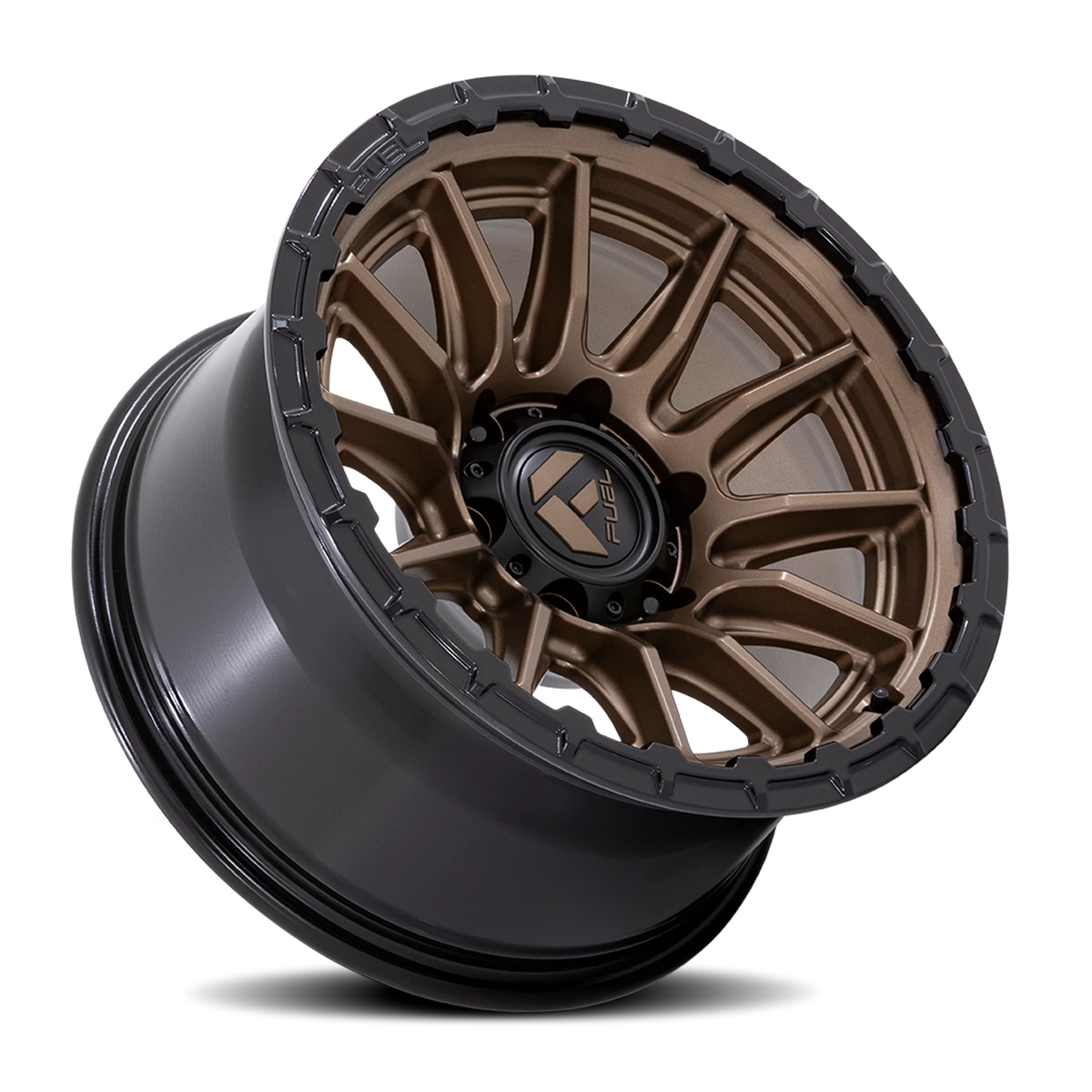 Fuel Piston FC866 22x10 -18 6x139.7mm 106.1mm Matte Bronze Gloss Black Lip