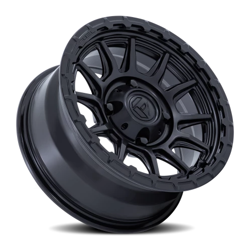 Fuel Piston UTV 15x7" 6x139.7mm 100.3mm CB +38mm Matte Black Gloss Black Lip