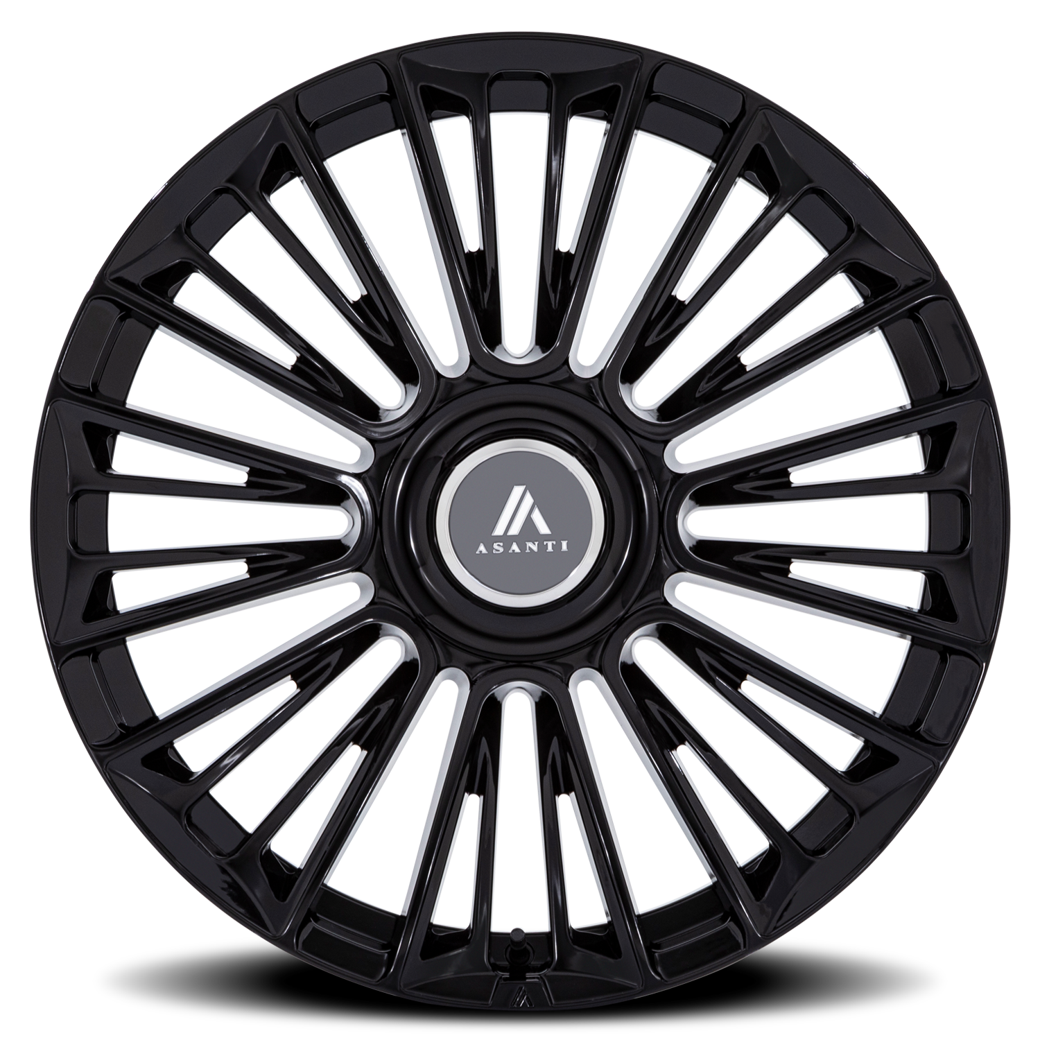Asanti Black Label Premier AB049 26x10" 6x135mm 100.3mm CB +30mm Gloss Black