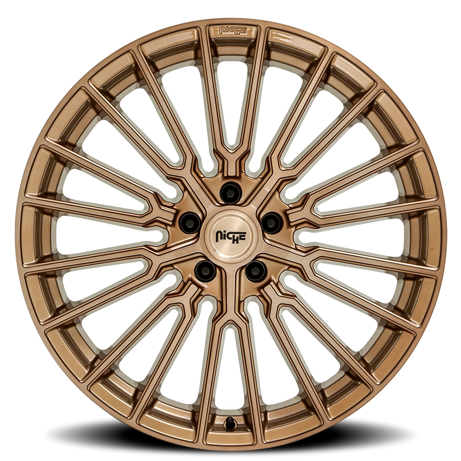 Niche Premio 20x10.5" 5x112mm 66.5mm CB +40mm Brushed Bronze