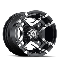 Fairway Alloys Prestige 10x7 -25 4x101.6mm 70.7mm Gloss Black Machined