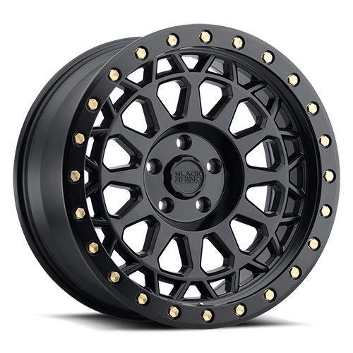 Black Rhino Primm 18x9.5" 5x150mm 110.1mm CB +12mm Matte Black Brass Bolts