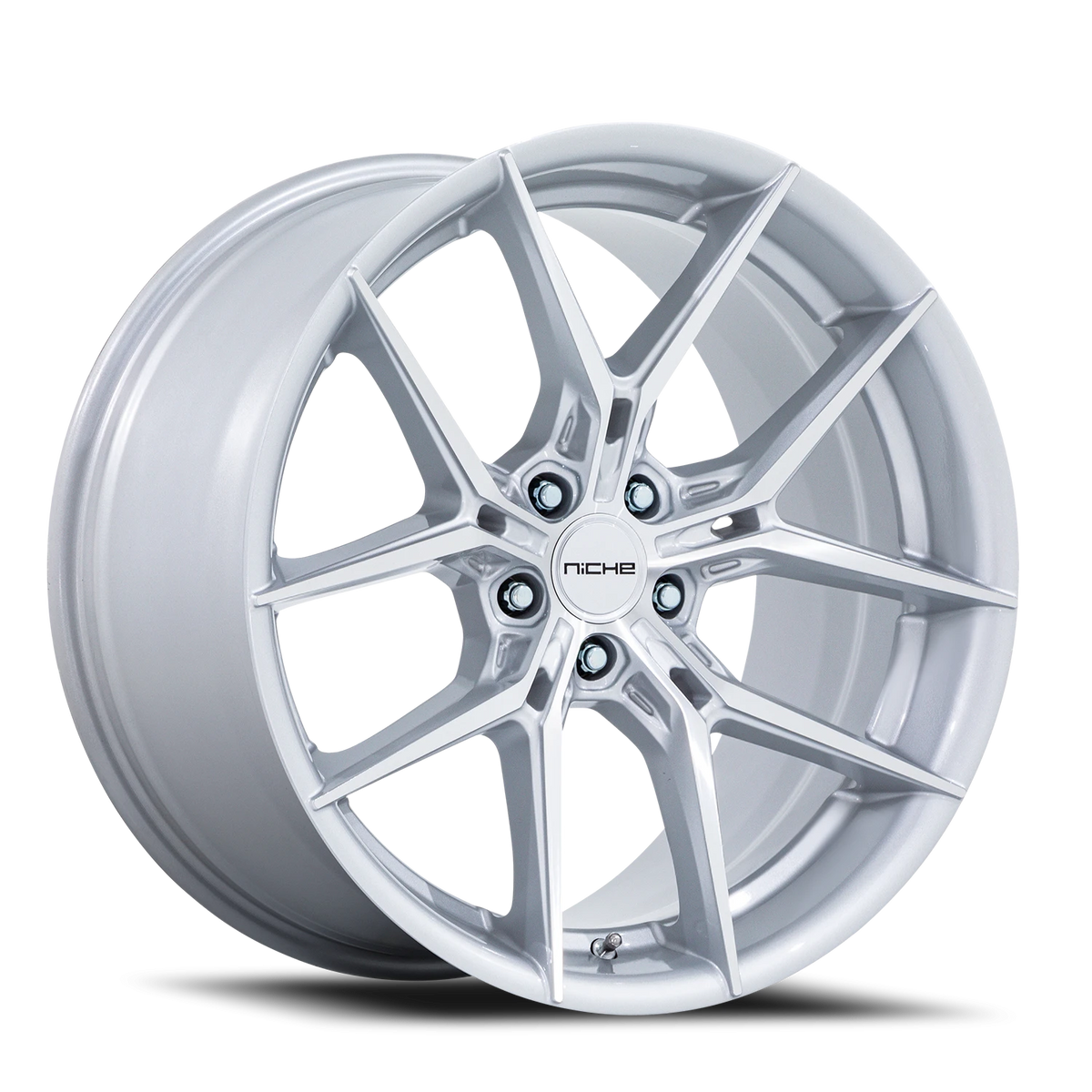 Niche Prodigy 5 NC279 20x11 +50 5x120mm 66.9mm Silver Machined Face