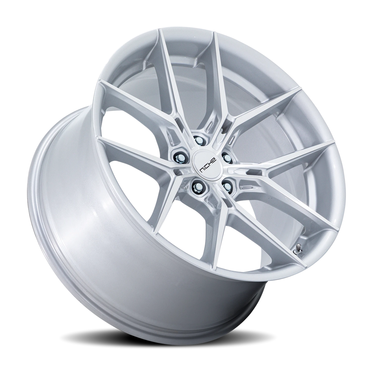 Niche Prodigy 5 NC279 20x11 +50 5x120mm 66.9mm Silver Machined Face