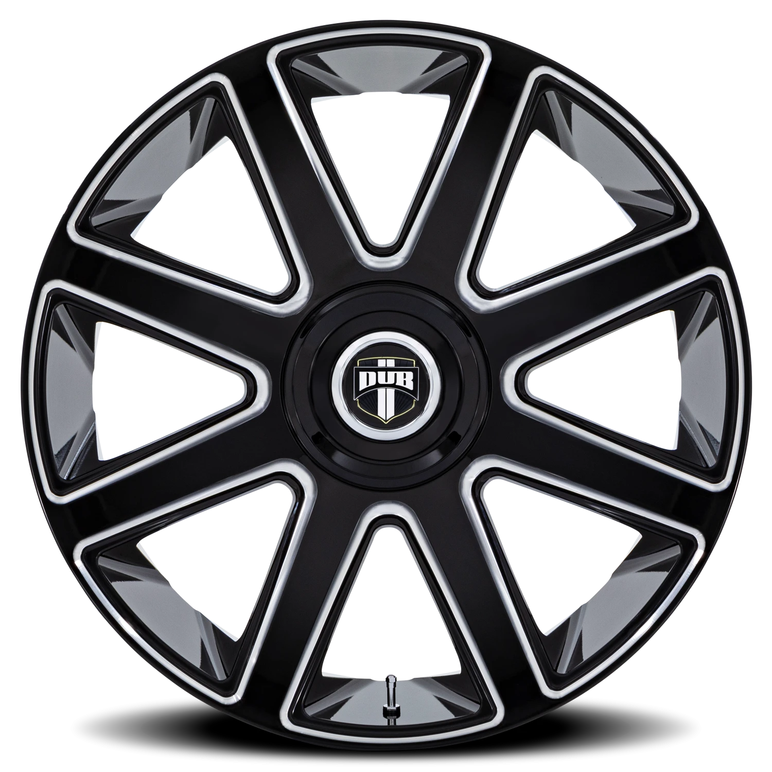 DUB Pull 26x10" 6x135mm 100.3mm CB +30mm Gloss Black Milled