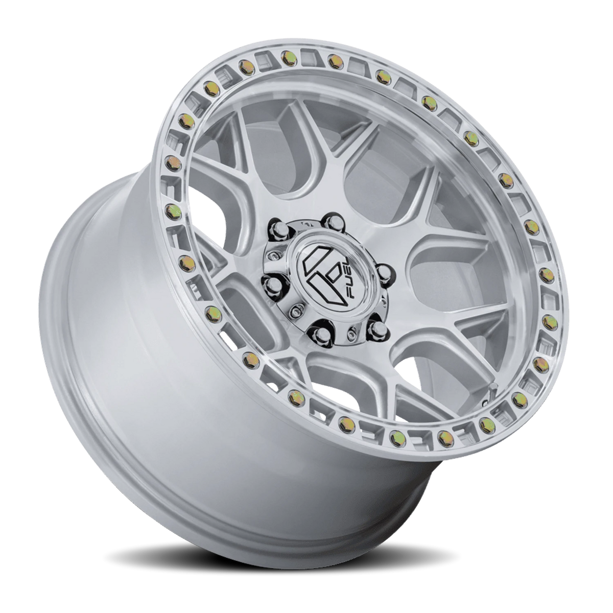 Fuel Puma 20x9 +1 5x127mm 71.5mm Gloss Silver Machined Face