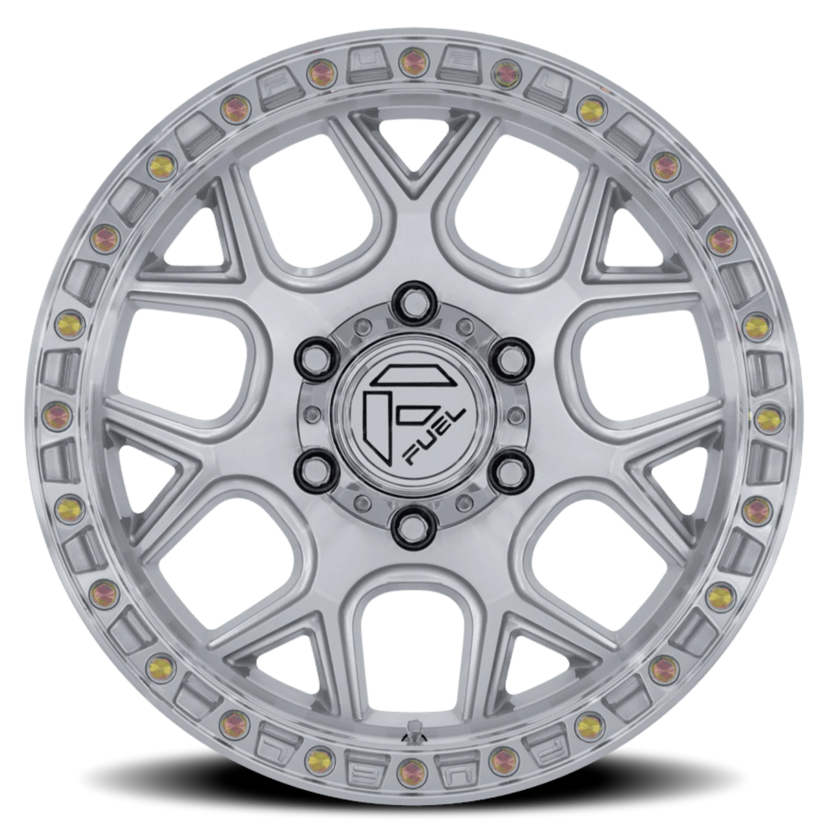 Fuel Puma 20x9 +1 5x127mm 71.5mm Gloss Silver Machined Face