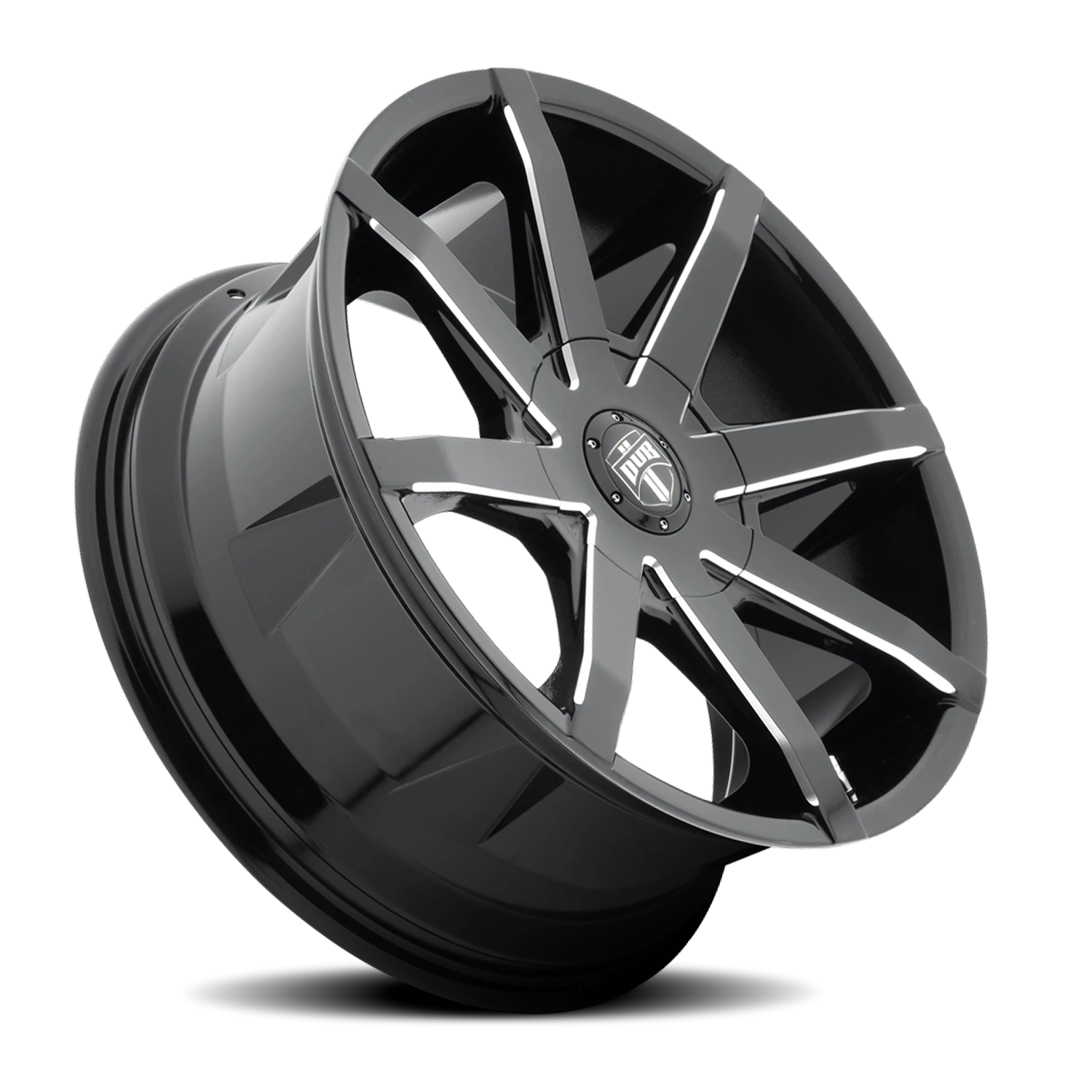DUB Push 20x8.5" 5x114.3mm 72.6mm CB +35mm Gloss Black Milled