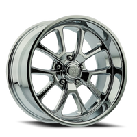 Resto R101 C 20x8" 5x120.7mm 72.69mm CB +1mm Chrome Chrome Plated Milled Window