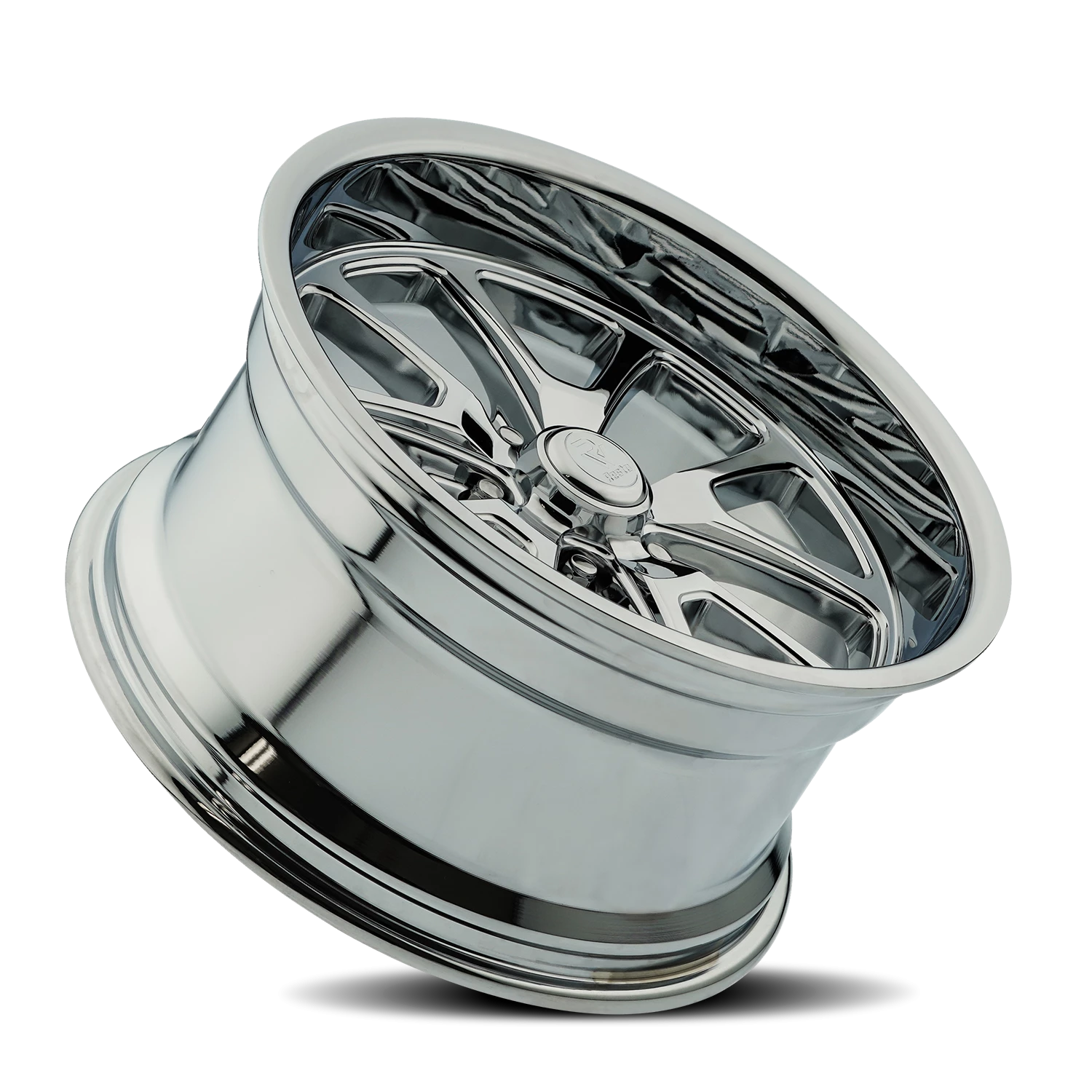 Resto R101 C 22x10.5" 5x120.7mm 72.69mm CB +1mm Chrome Chrome Plated Milled Window