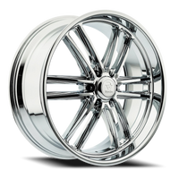 Resto R103 C 24x10" 6x139.7mm 106.1mm CB +25mm Chrome Chrome Plated Milled Window