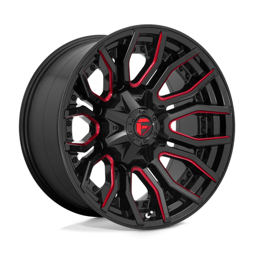 <b>Fuel Wheels</b> RAGE -<br> Gloss Black Red Tinted Clear