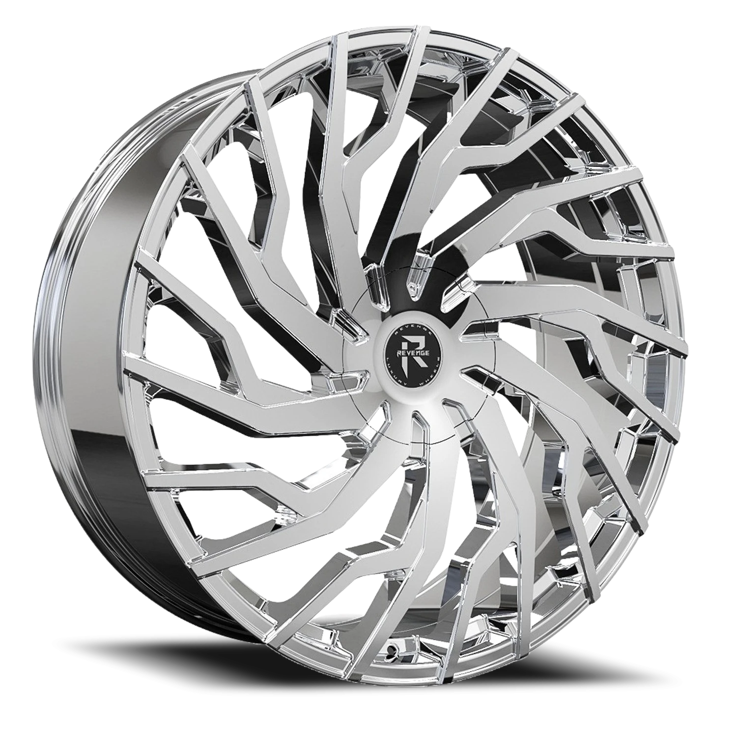 Revenge Luxury RL-101 22x8.5" 5x108mm 74.1mm CB +35mm Chrome