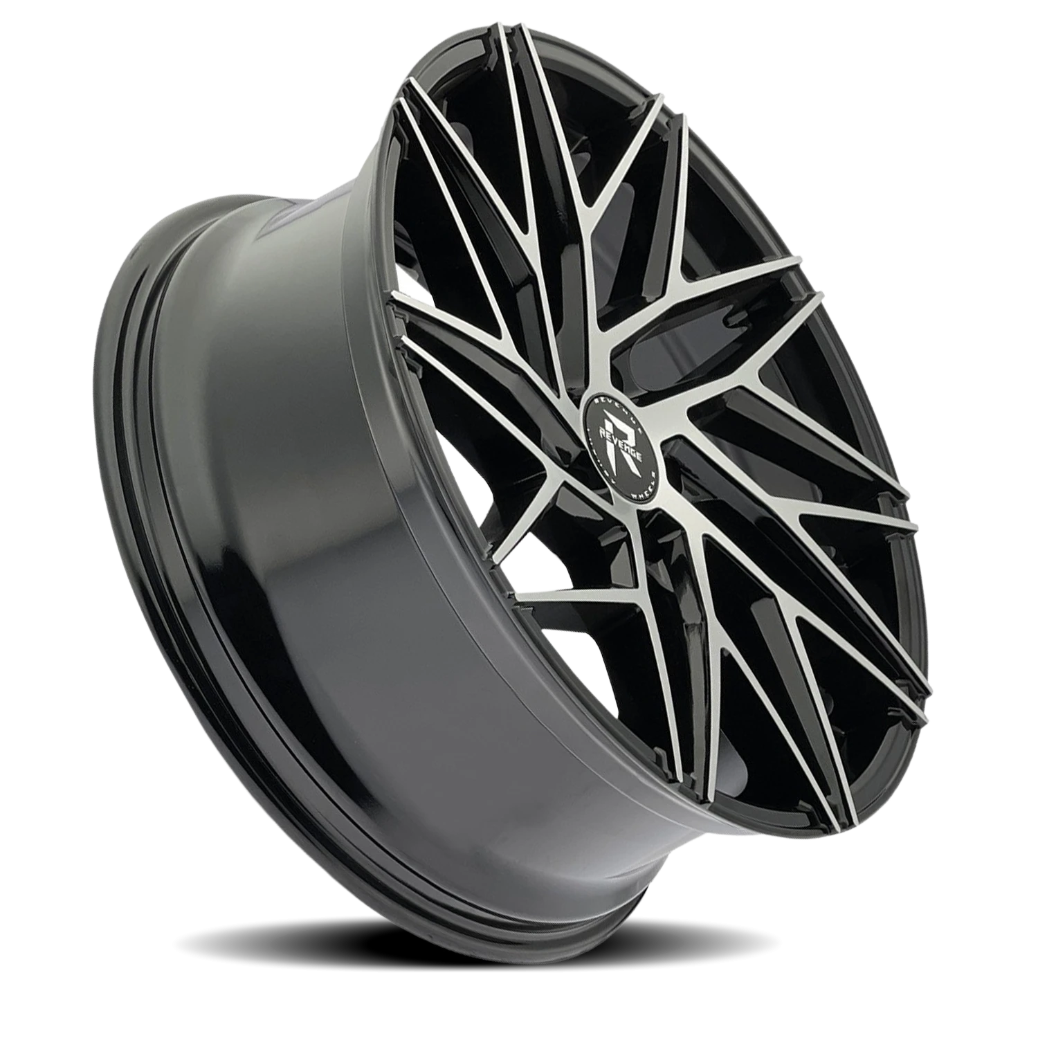 Revenge Luxury RL-102 22x9" 5x120mm 74.1mm CB +35mm Black Machined