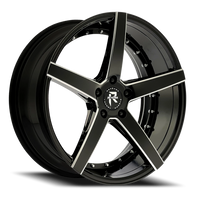 Revenge Luxury RL-103 20x8.5" 5x120mm 74.1mm CB +35mm Black Milled Windows