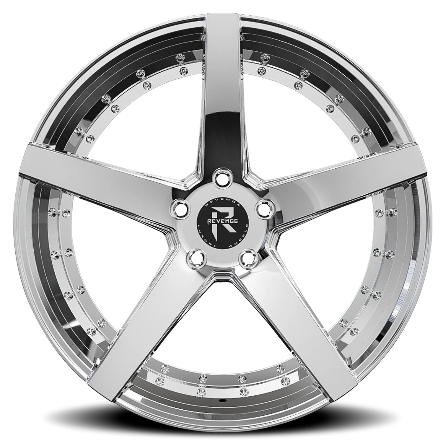 Revenge Luxury RL-103 20x8.5" 5x120mm 74.1mm CB +35mm Chrome