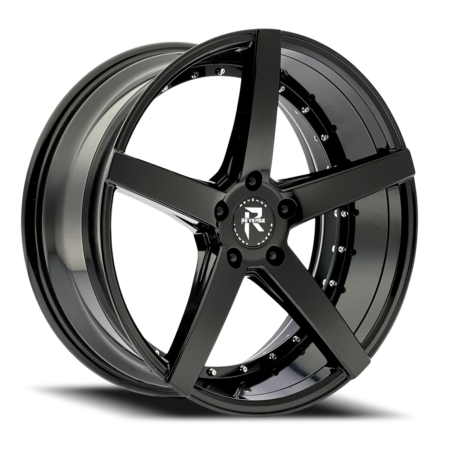 Revenge Luxury RL-103 20x8.5" 5x114.3mm 74.1mm CB +35mm Gloss Black