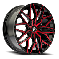 Revenge Luxury RL-104 18x8" 5x108mm 74.1mm CB +35mm Black Red Face