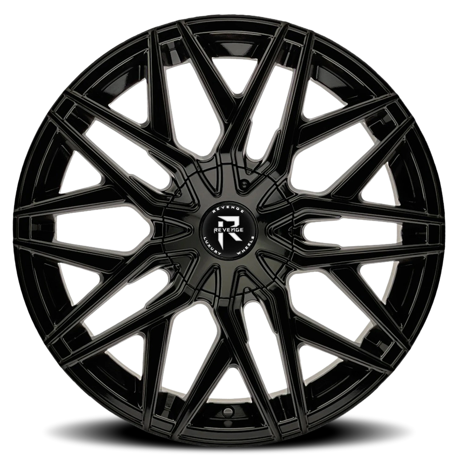 Revenge Luxury RL-104 20x8.5" 5x108mm 74.1mm CB +35mm Gloss Black