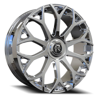 Revenge Luxury RL105-Big Floater Cap Special Edition 26x9.5" 6x135mm 87.1mm CB +25mm Chrome