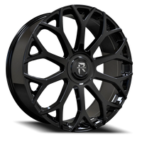 Revenge Luxury RL105-Big Floater Cap Special Edition 24x9" 6x135mm 87.1mm CB +25mm Gloss Black