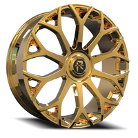 Revenge Luxury RL105-Big Floater Cap Special Edition 28x9.5" 6x135mm 87.1mm CB +25mm Gold
