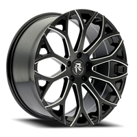 Revenge Luxury RL-105 20x9" 5x112mm 66.56mm CB +35mm Black Milled Windows