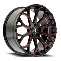 Revenge Luxury RL-105 20x9" 5x120mm 74.1mm CB +35mm Black Red Milled