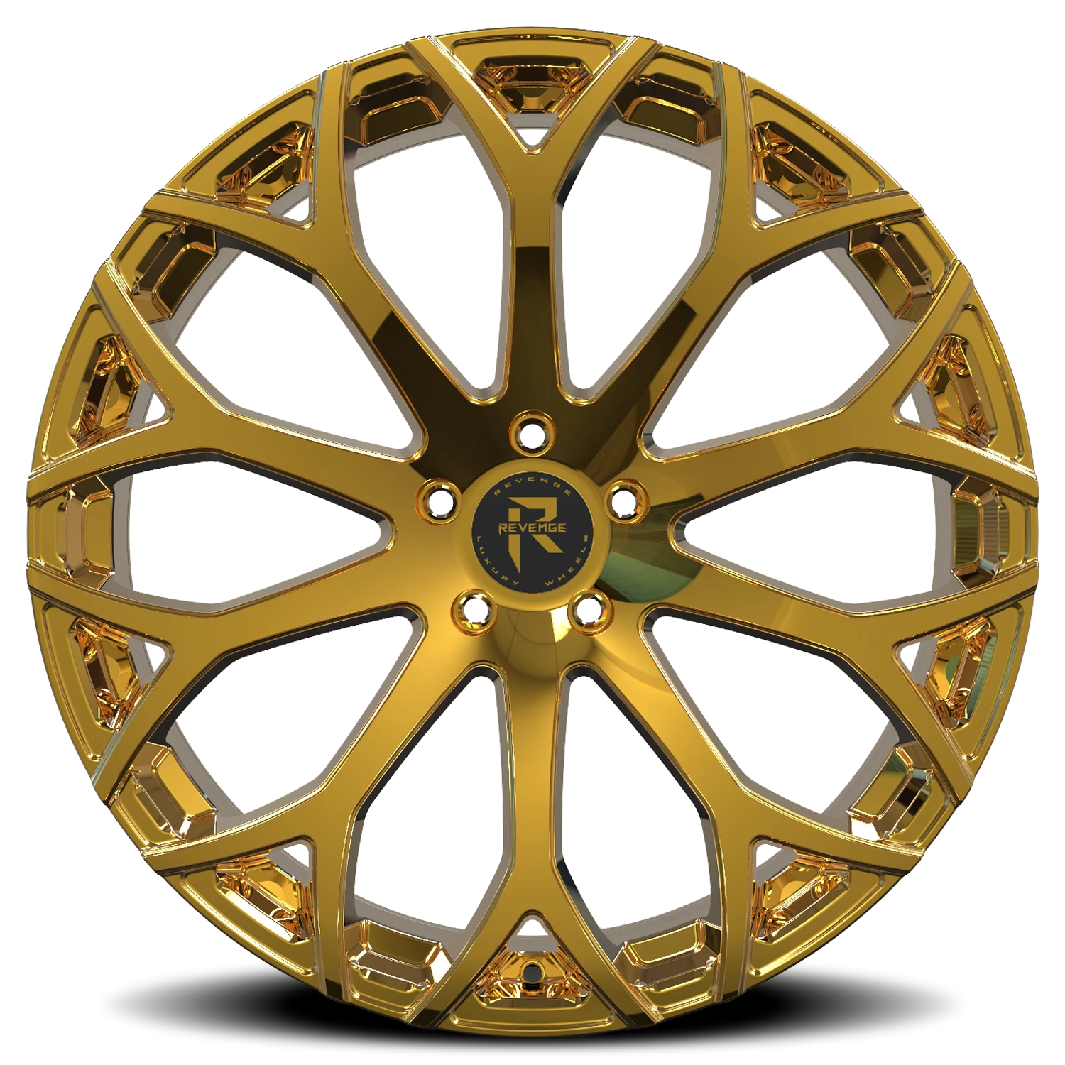 Revenge Luxury RL-105 22x9" 5x112mm 66.56mm CB +35mm Gold